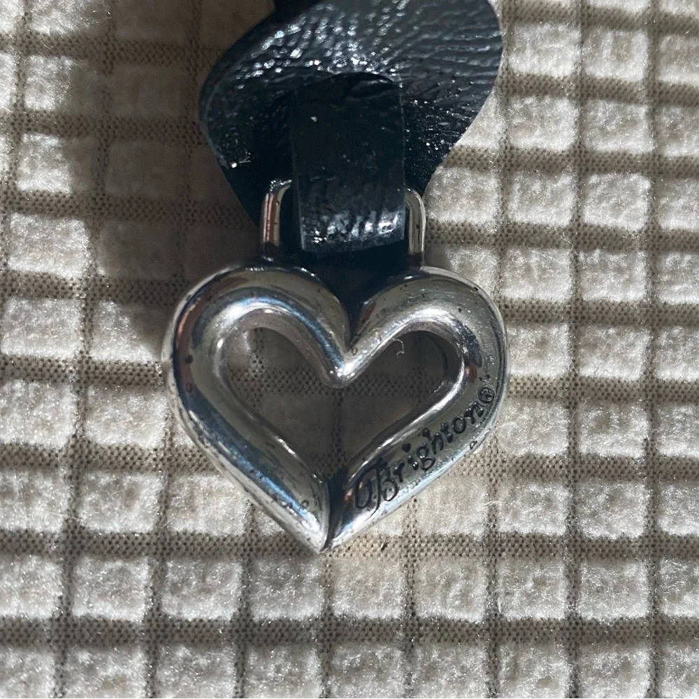 Brighton Black Clutch Handbag with Silver Chain